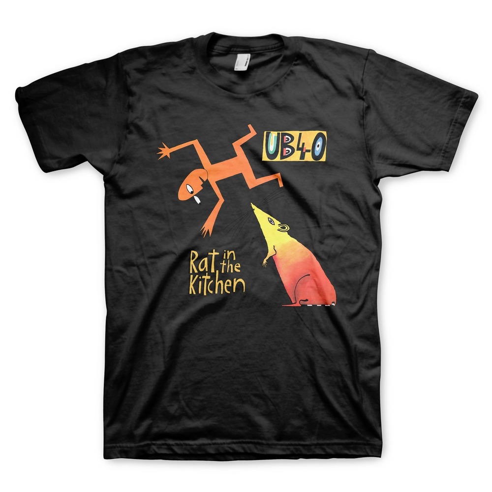 UB40 Rat In The Kitchen Black T-Shirt